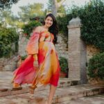 Niharika Konidela Instagram - These flowy dresses are my vibe 🌈 . @ashwin_ash1 @hassankhan_3 @mahimamahajanofficial @alankarmakeupstudio @thehouseontheclouds