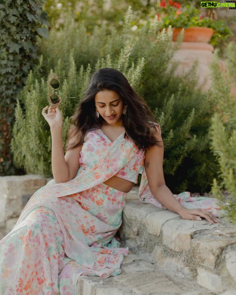 Niharika Konidela Instagram - A while back in Tuscany…🤍 . Outfit @varunchakkilam Styled by @ashwin_ash1 & @hassankhan_3 Glasses @kavyapotluriofficial Clicked by @thehouseontheclouds