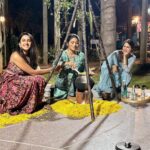 Niharika Konidela Instagram – Behind the scenes from our Sankranthi! 🩷🤍