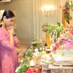 Nikita Dutta Instagram - Ganapati bappa Morya! पुढच्या वर्षी लवकर या ! Until next time 🌸 . . #GharatGanpati will see you soon at the cinemas 🧿🩷