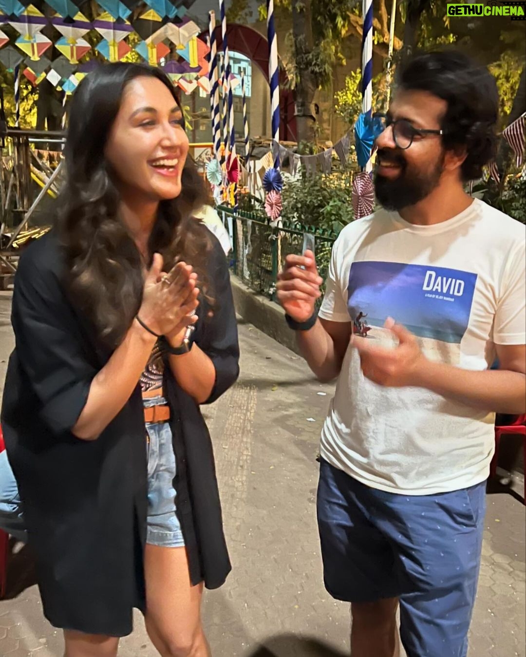 Nikita Dutta Instagram - Swipe for some Rishika energy this morning. These images only remind me of what a roller coaster ride it has been. I have experienced so many emotions on this set. A heartfelt note of gratitude to @bejoynambiar for seeing a Rishika in me. 🥲🩷 Special mention to @priyalahon and @gopikagulwadi for managing to make me look my most different self on camera. 🩷💪 . . . . #Dange is out in cinemas near you. Go watch it if you haven’t yet! 🫶👊