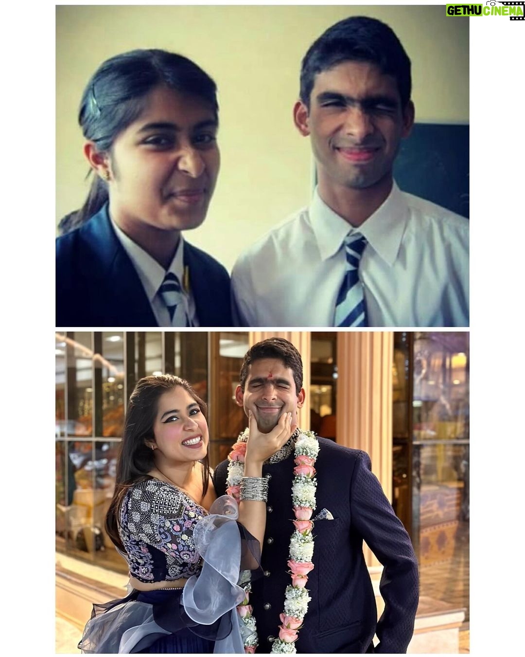 Nikita Sharma Instagram - It’s the 3rd picture for me 🥹 My best friend is all grown up! ♥️ 13 years of knowing you and and me finally crying tears of joy at your wedding. Feels like a full circle moment. ☺️✨ My lehenga is by @the_adhya_designer ✨ Chennai, India