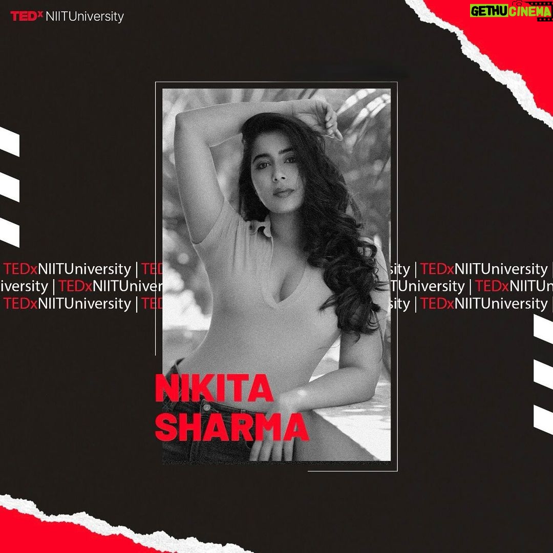 Nikita Sharma Instagram - Hey all. ♥️ I’m humbled to announce that I have been invited to deliver my next TEDx talk at the @tedxniituniversity platform and I couldn’t be more excited to meet everyone and share some inspiring ideas with you all. 🎤 Looking forward to an awe inspiring experience with all the other fellow speakers. 👏🏻 See you soon! #TED #TEDx #TEDxNIIT #humbled #thankful #grateful #motivate #inspire