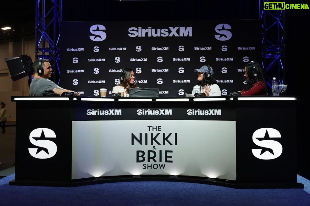 Nikki Garcia Instagram - What an incredible day at @siriusxm Radio Row coming to you from Super Bowl weekend live from Las Vegas!! @brie and I got to talk to so many incredible people for @thenikkiandbrieshow and ran into so many old friends! Felt like such a reunion! For a special weekend we are dropping an episode today, tomorrow and Super Bowl Sunday! Today we have the icon himself @tonygonzalez88 and his badass wife @octobergonz 🙌🏼✨🏈🥂 Make sure to subscribe so you can get an alert when that drops today! 🚨‼️🚨 Saturday we have the host of this NFL week @mjacostatv 🔥 And a very special Super Bowl Sister Sunday with @auroraculpo & @kristenlouelle 💋💋 #superbowl #lasvegas #radiorow #siriusxm #nikkiandbrieshow