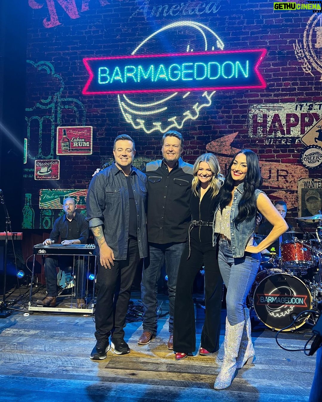 Nikki Garcia Instagram - When I tell you I have the coolest job in the worldโฆ I really do! ๐ฅน๐๐ผ๐ Canโt tell you how lucky I feel to host this show! Especially with two incredibly genuine and cool icons @blakeshelton & @carsondaly !! ๐ค ๐ป๐ค ๐งฒ We are less than 30 mins away from the SEASON FINALE of @barmageddonusa and we have one of the coolest and most fun woman in country music today taking Blake on tonight @laurenalaina !!! We all had SO much fun!! Tune in! Or if youโre headed to bed set those DVRโs! 11pm EST only on @usanetwork ๐๐๐๐ Want to send some love to the entire Barmageddon fam! They made one incredible season! Love working with this team! Not only is everyone so cool and fun, they all work so damn hard! Hereโs to all of you behind the scenes! ๐๐ปโค๏ธโ๐ฅ