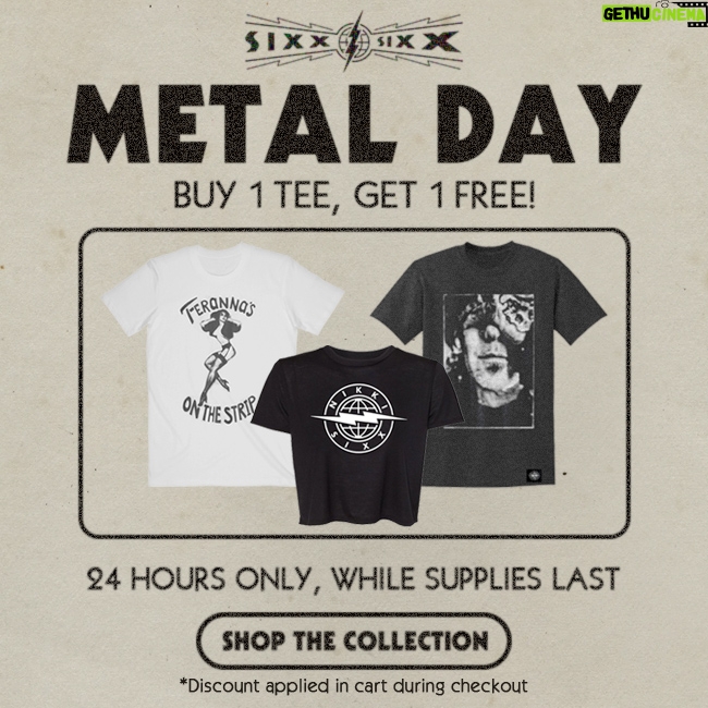 Nikki Sixx Instagram - 🔥 Shop now in the Sixx On Sixx Collection today only!! 🔥 LINK IN BIO