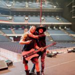 Nikki Sixx Instagram - Soundcheck in Yokohama with my dude @fredofdethofficial @fredkowalophotography. Behind every guy or gal you ever watch performing there is their tech. Fred stays on top of my ever changing basses,strings and all my gear.( top to bottom ) and this lunatic always has a smile on his face even when I don’t ( which always turns my day around )—-Really glad @rosshalfin got this shot. It’s a framer. Thanks Fred. Tokyo Japan