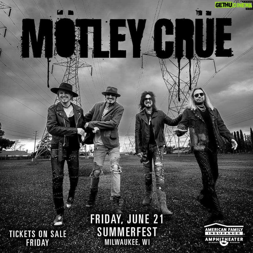 Nikki Sixx Instagram - 🔥 Mötley Crüe will see you next summer for Summerfest Milwaukee!! 🎟 Tickets go on sale this Friday Nov 3rd at 12pm CST Head to Motley.com or link in bio for ticket link and info