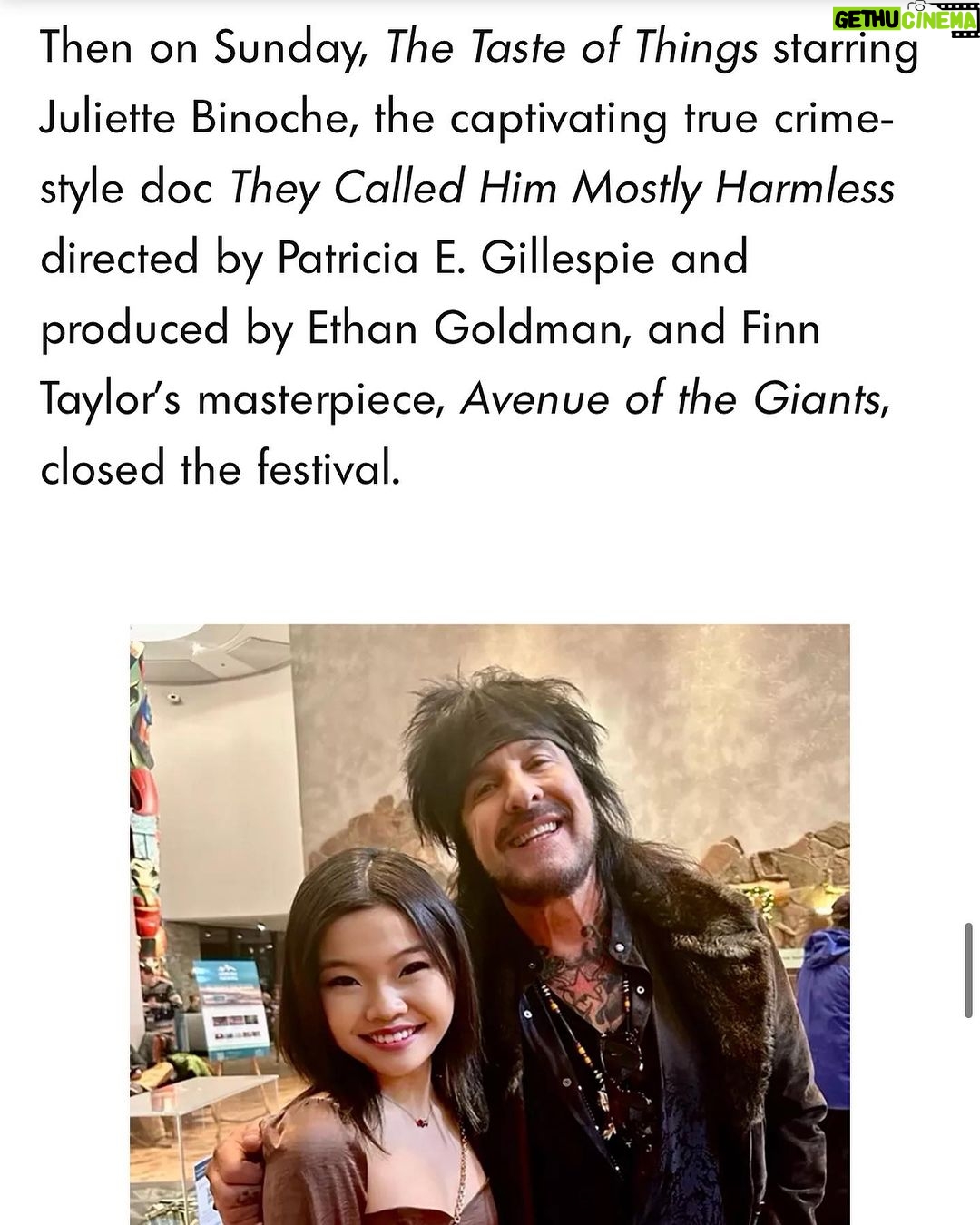 Nikki Sixx Instagram - Thank you @nikkisixxpixx @how2girl @people @sullivanmarisa for your kind words about our festival😊 We are so glad that Nikki and Courtney enjoyed their weekend with us, especially thanks to Courtney’s lovely @bouquetbox event🌹 Happy Birthday Nikki! #independentfilm #cinema #jacksonholefilmfest #jhiff23 Jackson, Wyoming