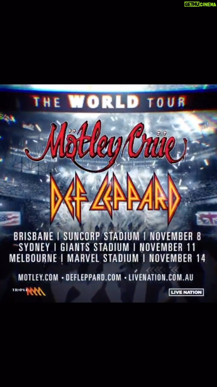Nikki Sixx Instagram - CANNOT WAIT TO SEE OUR AUSTRALIAN FRIENDS. @motleycrue