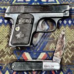 Nikki Sixx Instagram - My grandfather Tom’s pocket knife and pistol- Wyoming