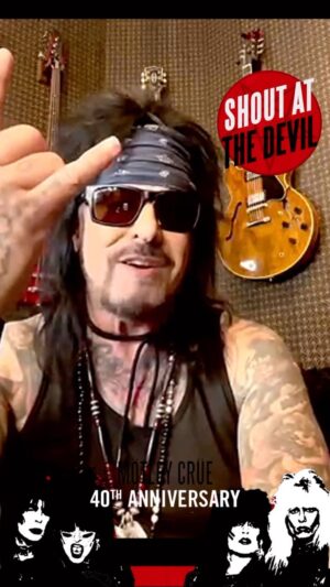 Nikki Sixx Instagram - Wow! 40 years 🤘🤘🤘Shout At The Devil - Let us know what songs you want to hear live 💥
#mötleycrüe