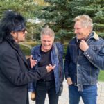 Nikki Sixx Instagram – Had a blast with these two fine gentleman today @rickallenlive @mattsorum @ravendrumfoundation Jackson, Wyoming