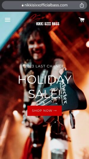 Nikki Sixx Instagram - Last chance before the production on this signature edition basses will end. Both colorways will be retired 🔥 
👉 : Nikkisixxofficialbass.com - LINK IN BIO -