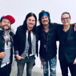 Nikki Sixx Instagram – Hanging with the dudes @josepasillasii @gilbygtr and @fredcoury at our friend @jesslicht art show last night. Photo by @daniellaclarkestyle 🖼️ 🎨 Los Angeles, California