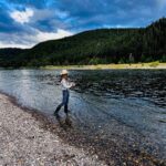 Nikki Sixx Instagram - When your fishing partner is also your wife. This girl will out fish you if you don’t watch yourself. 🎣 @how2girl #Sunday Grand Teton National Park