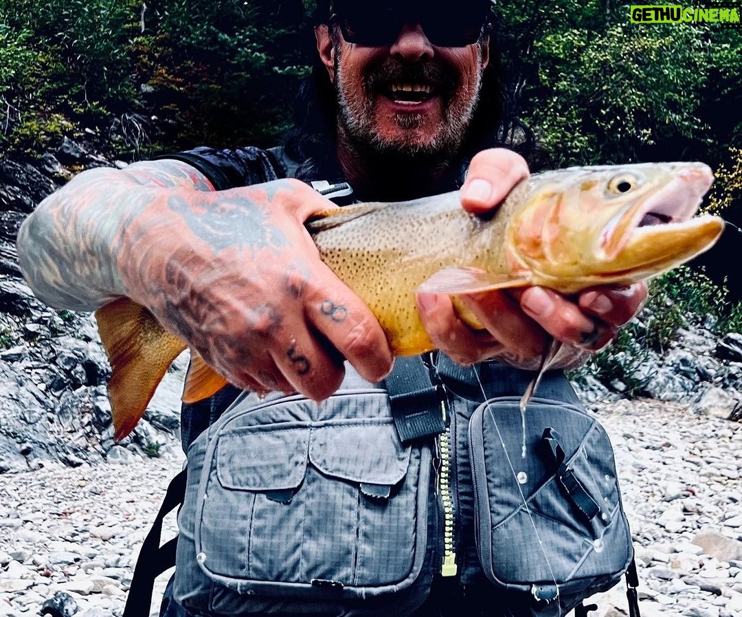Nikki Sixx Instagram - Friday on the Snake with my buddy Mike Rheam. #Wyoming #FlyFishing Snake River