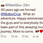 Nikki Sixx Instagram – 🎂 ❤️ 🏴‍☠️ Hollywood, California