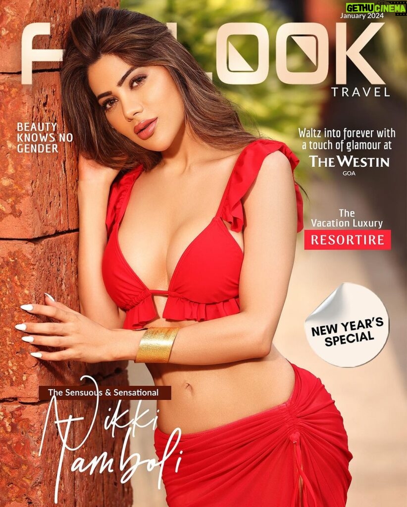Nikki Tamboli Instagram - Glad to be on the cover of @fablookmagazine first travel issue. Wearing this perfect resort wear from @resortire Shot at this mesmerizing property @thewestingoa Founder & styled by: @milliarora7777 @ankittt.chadda.official All wardrobe: @resortire Jewels: @baala_jewels Mua: @makeupbyrishabk Hair: @arbazshaikh6210 Shot by: @shutterstrings Artist pr: @shimmerentertainment Location: @thewestingoa . . . . . . . . #magazine #2024 #fablook #goa #beachwear #red #positivevibes #love #shine #nikkitamboli The Westin Goa