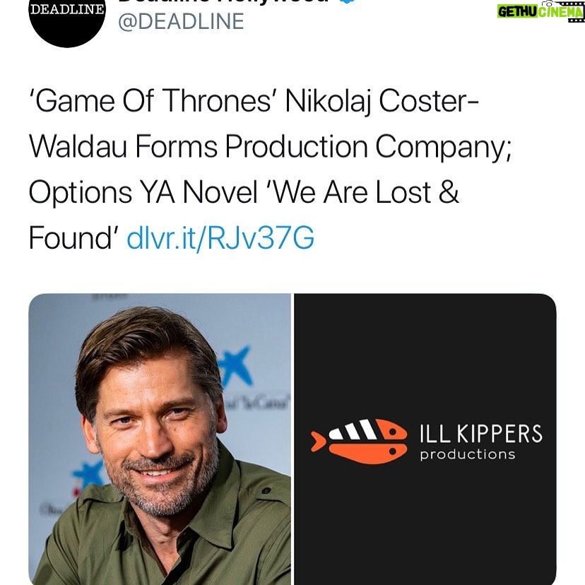 Nikolaj Coster-Waldau Instagram - If its on Twitter it must be true. And it is. So excited and grateful to be starting ill kippers with Joe Derrick and Jeff Chassen.