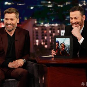 Nikolaj Coster-Waldau Instagram - Thank you @jimmykimmel always in such good company with you #inbielsawetrust @brioni_official @ilariaurbinati
