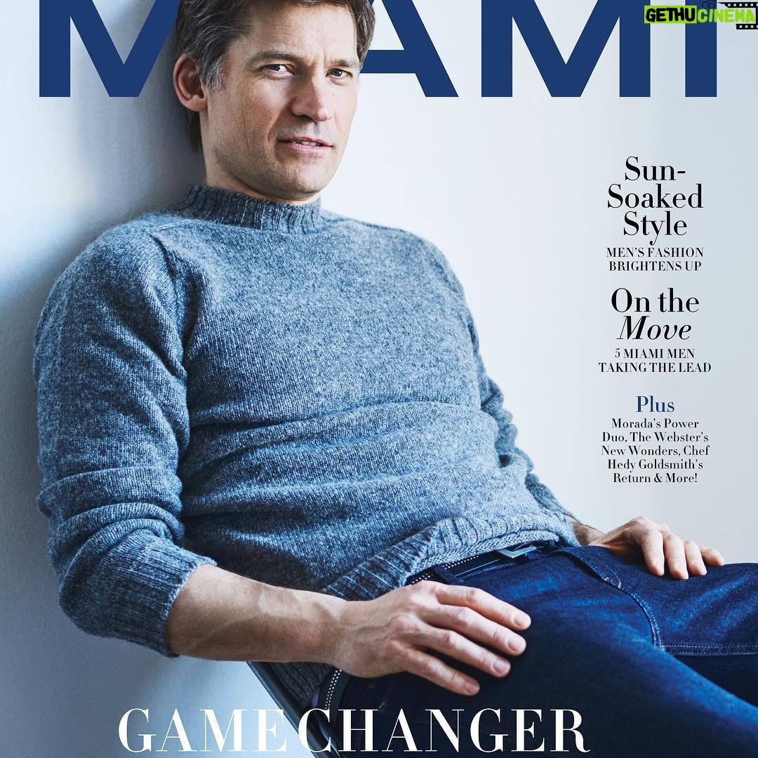 Nikolaj Coster-Waldau Instagram - Thank you @miamimagazine for letting me sit on your cover 😇 it must be a sign for me to finally visit the Magic City.
