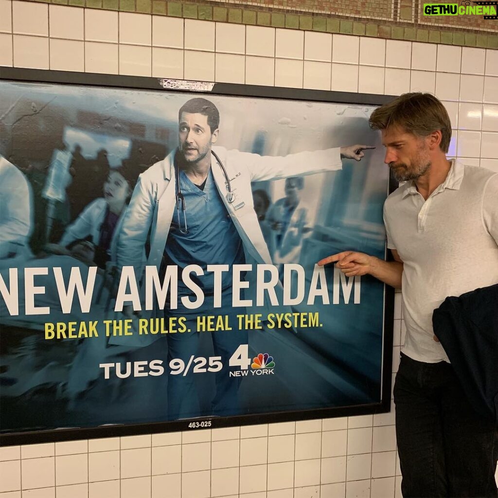 Nikolaj Coster-Waldau Instagram - Seen that title before..... time flies. Already been 10 years since the old new amsterdam. Good luck to the new New amsterdam. Hope you’ll have a longer run than we did. :-). Giod times :-) New Amsterdam
