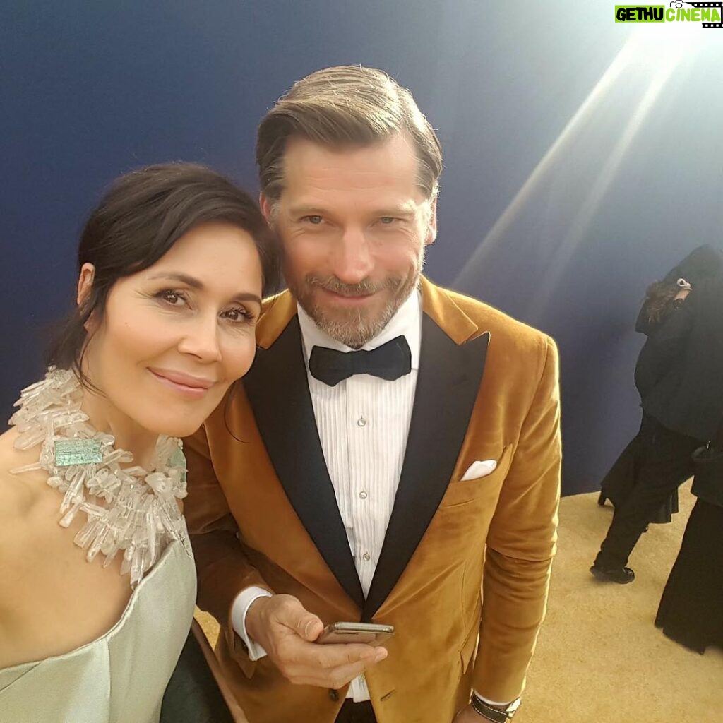Nikolaj Coster-Waldau Instagram - What a wonderful evening ending with an amazing surprise win for our show. Was nominated which meant I finally got to bring my love to the mad ess. And today I got a tattoo :-) #gameofthrones Los Angeles, California