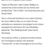 Nikolaj Coster-Waldau Instagram - Here’s a little more about our show @variety . Check it out @audible_uk @audible @ill.kippers @benbrick @big.light.productions @vespuccigroup @davidmorrissey @divianladwa