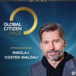 Nikolaj Coster-Waldau Instagram - Saturday, Dec 19 is the world premiere of #GCPrize on @NBC! I'll be joining @glblctzn to honor the activists, artists, and leaders who are making an impact in the fight against extreme poverty. Tune in for a special appearance from me at 8pm / 7pm CT: https://glblctzn.me/globalcitizenprize