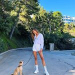 Nina Agdal Instagram – LA with my boo 🐕💘