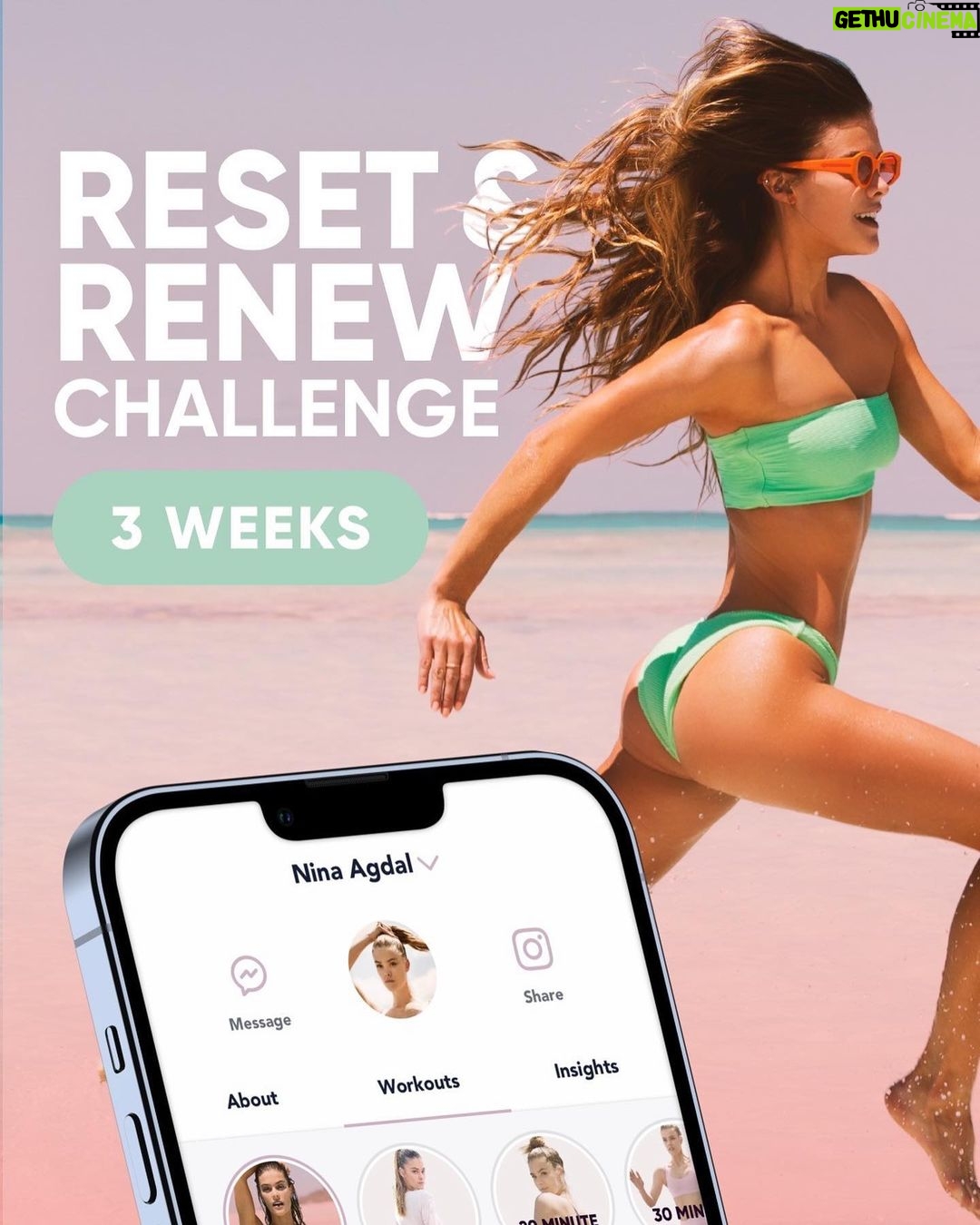 Nina Agdal Instagram - Not saying it’s 2022 already but also not saying it’s not close so… WHO’S READY?! My New Year's Reset & Renew challenge is live! Sign up now! Link in bio ✅ @theagdalmethod Starting January 3rd, we'll embark on a three week journey to reset and renew mind, body and soul. It's the perfect time to reflect and set intentions to accomplish our personal goals in 2022 and beyond 💫 PLUS❗️I’ve partnered with three of my favorite brands @bala @facegym @dailyharvest for $1000 worth of prizes, including a chance to ❕ZOOM WITH ME ❕👩💻 to discuss your specific needs. ✨The experience: 📱 Live stream classes 💪 Daily workouts 🤓 Self-care tips 🥗 Nutrition guidance Who’s with me??? Comment below 💪 if you’re in! ⬇️ #ResetAndRenewTAMChallenge Photo: @taylorbphoto