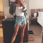 Nina Agdal Instagram – Vintage men’s blazers on The Real Real 💸