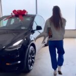 Nina Agdal Instagram - My-own-first-car appreciation post. Yes, I cried... emotional and proud of the work I’ve put in to get here. I feel like an adult now, well almost. Lesssgo, baby ⚡️⚡️⚡️