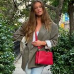 Nina Agdal Instagram - This bag, this city, this guy. ♥️ #Capucines @louisvuitton New York City, N.Y.