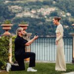Nina Agdal Instagram - Engaged to my best friend 💍 @ninaagdal Lake Como, Italy