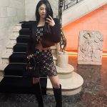 Ning Yi Zhuo Instagram - Thank you to @versace for this amazing journey in Milan. @donatella_versace 🩷🫂Thanks for having me and it was definitely the best time🖤🖤