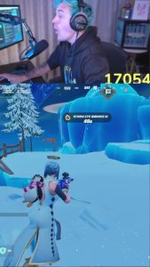 Ninja Instagram - I literally only saw his head