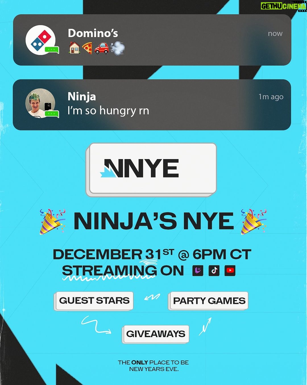 Ninja Instagram - Im bringing Ninja New Years BACK BABY! My biggest event of the year alongside some of my best friends. Can’t wait for you all to see what we have in store #NNYE 🎉🥳🪩