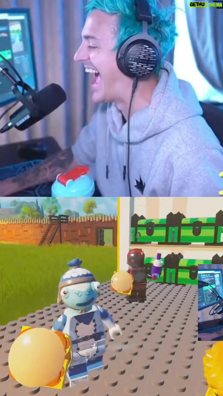 Ninja Instagram - Ninja Lego ASMR with @basicallyidowrk