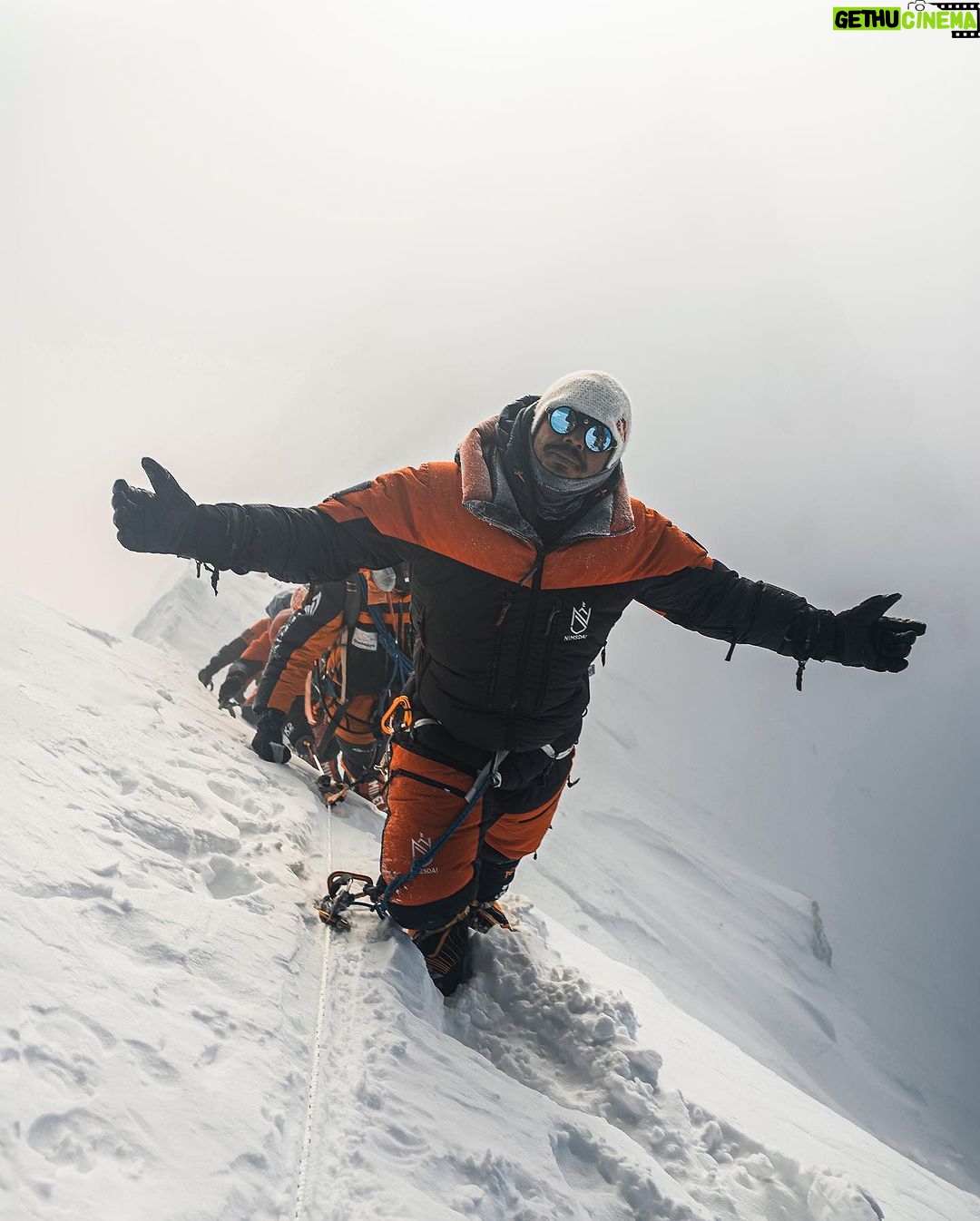 Nirmal Purja Instagram - When I say this, you know I mean it. Humans can do incredible things - nothing is impossible, But so often we will be told we cannot do something, it’s impossible, it can’t be done. People are quick to judge the dreams of others, and so I wanted to show what a human could do. Not because this is about me, but because it’s about you. If you see someone achieve something you want to do, it gives you hope and a mission and determination. I wanted to inspire and motivate everyone - it’s about a global mindset change. I truly believe that everything in life is possible armed only with a determined approach and positive mindset. The only limits are the ones we put on ourselves, or allow others to put on us. Copyright @nimsdai #14peaksnothingisimpossible #14peaks #nothingisimpossible #nimsdai #nimspurja #14peaks6months #beyondpossible #k2winter #k2firstascentnoo2 #uksf #achieveyournewpossible #club8000ers #everest #k2 #aboveandbeyondadventure #eliteexped #alwaysalittlehigher Himalayas