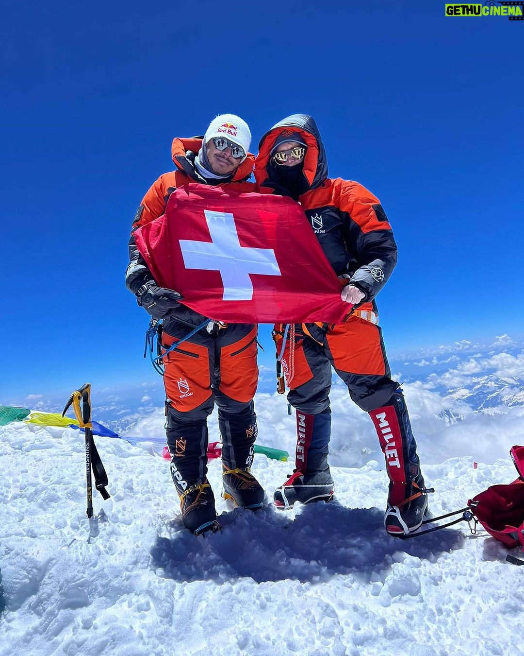 Nirmal Purja Instagram - Introducing @christine_vogondy who first climbed #Manaslu with us on a tough season and was one of the very few to summit that year. Fast forward to now and she is already smashing it alongside myself, and @EliteExped, helping her #Achieveyournewpossible! Christine battled food poisoning this year when starting the Pakistan Big 5, and took double the time to get to Camp 2 on Nangaparbat but she didn’t give up. She managed to recover at Camp 2 before making the summit push. I was super impressed by her sheer determination and resilience as she cracked on and made the summit happen! She is a world-record breaker in her own right, having been part of our team, including @anyatravler, @tejan.g, myself and amazing Elite Exped Sherpa team guides that climbed all of the Big 5 mountains in Pakistan in 26 days, ( the team are part of the new world record for climbing with oxygen, even beating Kristin Harila’s impressive time of 30 days to do the 5. I climbed without oxygen.) she was also part of the group that climbed K2 ( on 28th) that did it in just over 35 hours. Just 15 minutes behind Anna’s group. Amazing to see so many people smashing records and achieving their dreams! Christine is becoming a new superwoman of the mountains who’s smashed six of the 8,000ers and we look forward to helping her on the other 8,000m peaks. I am proud to have her wearing my #NimsdaiUlitmateSummitSuit! If you want to start your journey into the #Bigmountains the email my team Info@eliteexped.com Copyright: @nimsdai #eliteexped #nimsdai #14peaks #14peaksnothingisimpossible #achieveyournewpossible #nothingisimpossible #nims #nimspurja #14peaks6months #beyondpossible #k2winter #k2firstascentnoo2 #uksf #club8000ers #everest #k2 #k2winter #aboveandbeyondadventure #ManasluTrek #HimalayanAdventure #WildlifeEncounters #ConquerThePeaks #DalBhat #EliteExpeditions #ExperienceNepal #bucketlistadventures Himilayas
