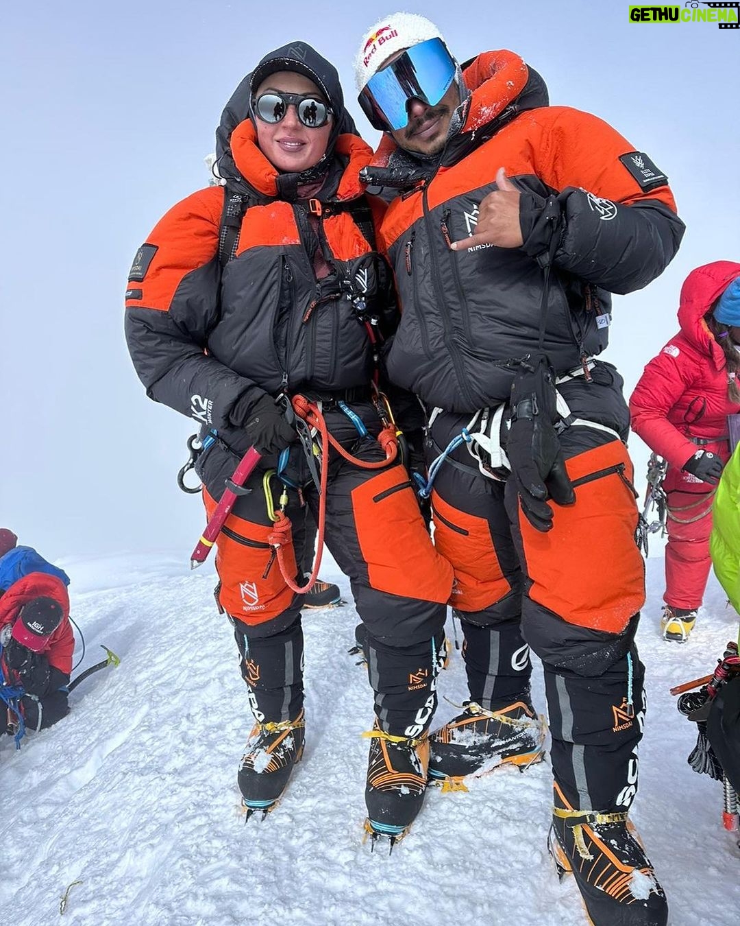 Nirmal Purja Instagram - Huge congratulations to our world record breaking climber @anyatraveler Who has trusted Elite Exped and Nimsdai to help her achieve her new possible! Anna is super strong and determined. This force of nature has already done 11 of the 14 Peaks in less than 7 months. Such a positive person with a great energy that inspires others. And she also helped @nimsdai_foundation with a lovely donation to help the Khumjung Secondary School. She climbed the Everest - Lhotse traverse in less than 24 hours, climbed all of the Big 5 mountains in Pakistan in 26 days (a new world record for climbing with oxygen, even beating Kristin Harila’s impressive time of 30 days to do the 5,) and she and her @guideyukta summitted K2 in 35 hours (another world record set!) We are just awaiting official confirmation on these new records! Copyright @nimsdai #eliteexped #nimsdai #14peaks #14peaksnothingisimpossible #achieveyournewpossible #nothingisimpossible #nims #nimspurja #14peaks6months #beyondpossible #k2winter #k2firstascentnoo2 #uksf #club8000ers #everest #k2 #k2winter #aboveandbeyondadventure #alwaysalittlehigher #nimsdaifoundation #bigmountaincleanup #nimsdaistore #nimsdaiultimatesummitsuit Himalayas