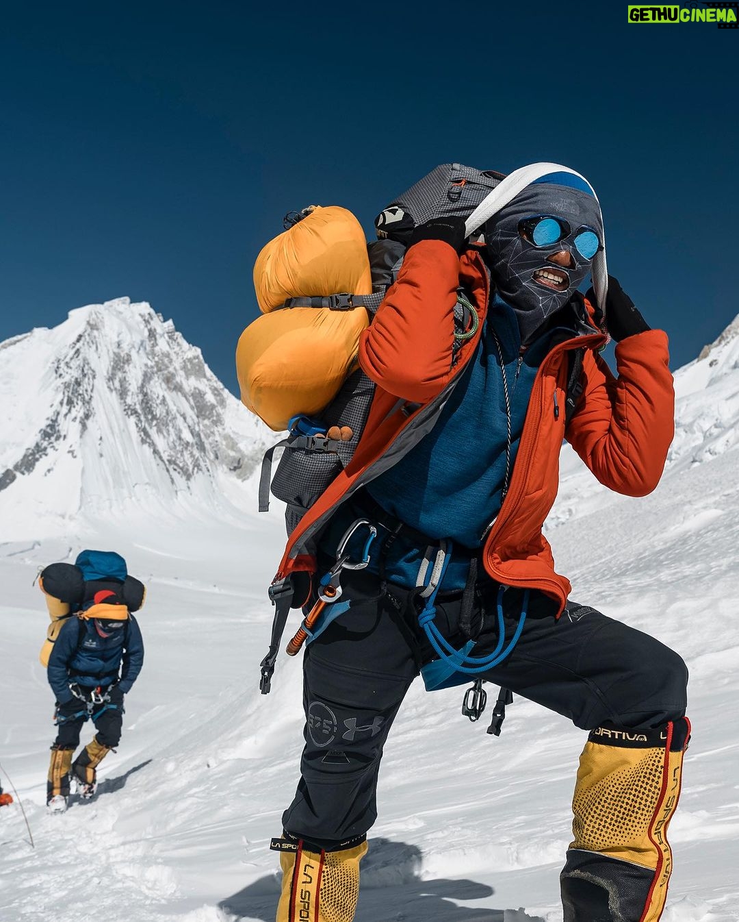 Nirmal Purja Instagram - Give Back I am proud to support my #team and staff and help them also #Achievetheirnewpossible, not only in the mountains but also in life. From guides and cameramen to porters, basecamp staff and admin personal; I am super proud of them all! These folks make the experience with @eliteexped what it is - world class. And to also be able to create regular, well paid work for them! This supports the wider community in the Big Mountains too. It is important to help and support each other in life. Copyright: Nimsdai 📸 @climber_ramesh #Teamwork #Nimsdai #EliteExped #Bigmountains #pakistan Karakoram Range