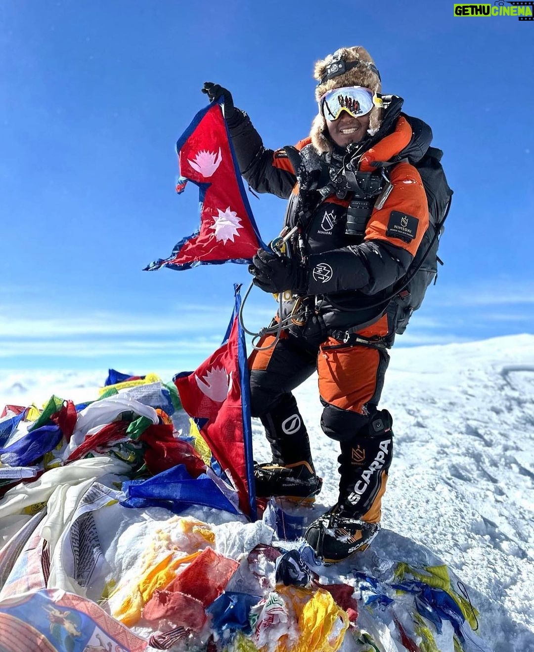 Nirmal Purja Instagram - From 0 to ten x 8,000er peaks – meet the brilliant @phurba_sonam_sherpa – guide and high-altitude cameraman. When Sonam joined our @eliteexped team he hadn’t climbed a single 8000m peak. We gave him the opportunity to climb with us and learn, increasing his skills and experience. Now he is one of our leading guides, known for his experience, strength and knowledge. Thanks to his opportunity with Elite Exped he has now done 10 of the 14 Peaks. Also through Elite Exped he was given the opportunity to train as a high altitude cameraman. To be able to bring Sonam into the team and see him grow and develop his skills over the years is amazing and we are so proud to have him on the team. We are proud to bring on and support our guides, training and paying them really well and increasing their experience - which supports the wider community and thier families too. Copyright: @nimsdai #eliteexped #nimsdai #14peaks #14peaksnothingisimpossible #achieveyournewpossible #nothingisimpossible #nims #nimspurja #14peaks6months #beyondpossible #k2winter #k2firstascentnoo2 #uksf #club8000ers #everest #k2 #k2winter #aboveandbeyondadventure #ManasluTrek #HimalayanAdventure #WildlifeEncounters #ConquerThePeaks #DalBhat #EliteExpeditions #ExperienceNepal #BucketListAdventures Mount Everest Base Camp