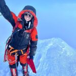 Nirmal Purja Instagram - Introducing @christine_vogondy who first climbed #Manaslu with us on a tough season and was one of the very few to summit that year. Fast forward to now and she is already smashing it alongside myself, and @EliteExped, helping her #Achieveyournewpossible! Christine battled food poisoning this year when starting the Pakistan Big 5, and took double the time to get to Camp 2 on Nangaparbat but she didn’t give up. She managed to recover at Camp 2 before making the summit push. I was super impressed by her sheer determination and resilience as she cracked on and made the summit happen! She is a world-record breaker in her own right, having been part of our team, including @anyatravler, @tejan.g, myself and amazing Elite Exped Sherpa team guides that climbed all of the Big 5 mountains in Pakistan in 26 days, ( the team are part of the new world record for climbing with oxygen, even beating Kristin Harila’s impressive time of 30 days to do the 5. I climbed without oxygen.) she was also part of the group that climbed K2 ( on 28th) that did it in just over 35 hours. Just 15 minutes behind Anna’s group. Amazing to see so many people smashing records and achieving their dreams! Christine is becoming a new superwoman of the mountains who’s smashed six of the 8,000ers and we look forward to helping her on the other 8,000m peaks. I am proud to have her wearing my #NimsdaiUlitmateSummitSuit! If you want to start your journey into the #Bigmountains the email my team Info@eliteexped.com Copyright: @nimsdai #eliteexped #nimsdai #14peaks #14peaksnothingisimpossible #achieveyournewpossible #nothingisimpossible #nims #nimspurja #14peaks6months #beyondpossible #k2winter #k2firstascentnoo2 #uksf #club8000ers #everest #k2 #k2winter #aboveandbeyondadventure #ManasluTrek #HimalayanAdventure #WildlifeEncounters #ConquerThePeaks #DalBhat #EliteExpeditions #ExperienceNepal #bucketlistadventures Himilayas