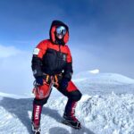 Nirmal Purja Instagram - Introducing @christine_vogondy who first climbed #Manaslu with us on a tough season and was one of the very few to summit that year. Fast forward to now and she is already smashing it alongside myself, and @EliteExped, helping her #Achieveyournewpossible! Christine battled food poisoning this year when starting the Pakistan Big 5, and took double the time to get to Camp 2 on Nangaparbat but she didn’t give up. She managed to recover at Camp 2 before making the summit push. I was super impressed by her sheer determination and resilience as she cracked on and made the summit happen! She is a world-record breaker in her own right, having been part of our team, including @anyatravler, @tejan.g, myself and amazing Elite Exped Sherpa team guides that climbed all of the Big 5 mountains in Pakistan in 26 days, ( the team are part of the new world record for climbing with oxygen, even beating Kristin Harila’s impressive time of 30 days to do the 5. I climbed without oxygen.) she was also part of the group that climbed K2 ( on 28th) that did it in just over 35 hours. Just 15 minutes behind Anna’s group. Amazing to see so many people smashing records and achieving their dreams! Christine is becoming a new superwoman of the mountains who’s smashed six of the 8,000ers and we look forward to helping her on the other 8,000m peaks. I am proud to have her wearing my #NimsdaiUlitmateSummitSuit! If you want to start your journey into the #Bigmountains the email my team Info@eliteexped.com Copyright: @nimsdai #eliteexped #nimsdai #14peaks #14peaksnothingisimpossible #achieveyournewpossible #nothingisimpossible #nims #nimspurja #14peaks6months #beyondpossible #k2winter #k2firstascentnoo2 #uksf #club8000ers #everest #k2 #k2winter #aboveandbeyondadventure #ManasluTrek #HimalayanAdventure #WildlifeEncounters #ConquerThePeaks #DalBhat #EliteExpeditions #ExperienceNepal #bucketlistadventures Himilayas