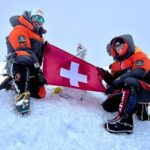 Nirmal Purja Instagram - Introducing @christine_vogondy who first climbed #Manaslu with us on a tough season and was one of the very few to summit that year. Fast forward to now and she is already smashing it alongside myself, and @EliteExped, helping her #Achieveyournewpossible! Christine battled food poisoning this year when starting the Pakistan Big 5, and took double the time to get to Camp 2 on Nangaparbat but she didn’t give up. She managed to recover at Camp 2 before making the summit push. I was super impressed by her sheer determination and resilience as she cracked on and made the summit happen! She is a world-record breaker in her own right, having been part of our team, including @anyatravler, @tejan.g, myself and amazing Elite Exped Sherpa team guides that climbed all of the Big 5 mountains in Pakistan in 26 days, ( the team are part of the new world record for climbing with oxygen, even beating Kristin Harila’s impressive time of 30 days to do the 5. I climbed without oxygen.) she was also part of the group that climbed K2 ( on 28th) that did it in just over 35 hours. Just 15 minutes behind Anna’s group. Amazing to see so many people smashing records and achieving their dreams! Christine is becoming a new superwoman of the mountains who’s smashed six of the 8,000ers and we look forward to helping her on the other 8,000m peaks. I am proud to have her wearing my #NimsdaiUlitmateSummitSuit! If you want to start your journey into the #Bigmountains the email my team Info@eliteexped.com Copyright: @nimsdai #eliteexped #nimsdai #14peaks #14peaksnothingisimpossible #achieveyournewpossible #nothingisimpossible #nims #nimspurja #14peaks6months #beyondpossible #k2winter #k2firstascentnoo2 #uksf #club8000ers #everest #k2 #k2winter #aboveandbeyondadventure #ManasluTrek #HimalayanAdventure #WildlifeEncounters #ConquerThePeaks #DalBhat #EliteExpeditions #ExperienceNepal #bucketlistadventures Himilayas