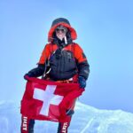 Nirmal Purja Instagram - Introducing @christine_vogondy who first climbed #Manaslu with us on a tough season and was one of the very few to summit that year. Fast forward to now and she is already smashing it alongside myself, and @EliteExped, helping her #Achieveyournewpossible! Christine battled food poisoning this year when starting the Pakistan Big 5, and took double the time to get to Camp 2 on Nangaparbat but she didn’t give up. She managed to recover at Camp 2 before making the summit push. I was super impressed by her sheer determination and resilience as she cracked on and made the summit happen! She is a world-record breaker in her own right, having been part of our team, including @anyatravler, @tejan.g, myself and amazing Elite Exped Sherpa team guides that climbed all of the Big 5 mountains in Pakistan in 26 days, ( the team are part of the new world record for climbing with oxygen, even beating Kristin Harila’s impressive time of 30 days to do the 5. I climbed without oxygen.) she was also part of the group that climbed K2 ( on 28th) that did it in just over 35 hours. Just 15 minutes behind Anna’s group. Amazing to see so many people smashing records and achieving their dreams! Christine is becoming a new superwoman of the mountains who’s smashed six of the 8,000ers and we look forward to helping her on the other 8,000m peaks. I am proud to have her wearing my #NimsdaiUlitmateSummitSuit! If you want to start your journey into the #Bigmountains the email my team Info@eliteexped.com Copyright: @nimsdai #eliteexped #nimsdai #14peaks #14peaksnothingisimpossible #achieveyournewpossible #nothingisimpossible #nims #nimspurja #14peaks6months #beyondpossible #k2winter #k2firstascentnoo2 #uksf #club8000ers #everest #k2 #k2winter #aboveandbeyondadventure #ManasluTrek #HimalayanAdventure #WildlifeEncounters #ConquerThePeaks #DalBhat #EliteExpeditions #ExperienceNepal #bucketlistadventures Himilayas