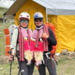 Nirmal Purja Instagram - Huge congratulations to our world record breaking climber @anyatraveler Who has trusted Elite Exped and Nimsdai to help her achieve her new possible! Anna is super strong and determined. This force of nature has already done 11 of the 14 Peaks in less than 7 months. Such a positive person with a great energy that inspires others. And she also helped @nimsdai_foundation with a lovely donation to help the Khumjung Secondary School. She climbed the Everest - Lhotse traverse in less than 24 hours, climbed all of the Big 5 mountains in Pakistan in 26 days (a new world record for climbing with oxygen, even beating Kristin Harila’s impressive time of 30 days to do the 5,) and she and her @guideyukta summitted K2 in 35 hours (another world record set!) We are just awaiting official confirmation on these new records! Copyright @nimsdai #eliteexped #nimsdai #14peaks #14peaksnothingisimpossible #achieveyournewpossible  #nothingisimpossible #nims #nimspurja #14peaks6months #beyondpossible #k2winter #k2firstascentnoo2 #uksf #club8000ers #everest #k2 #k2winter #aboveandbeyondadventure #alwaysalittlehigher #nimsdaifoundation #bigmountaincleanup #nimsdaistore #nimsdaiultimatesummitsuit Himalayas